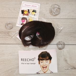 Reecho Clip in Hair Bangs